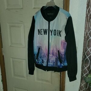 Forever 21 Multicolor New York Bomber Jacket